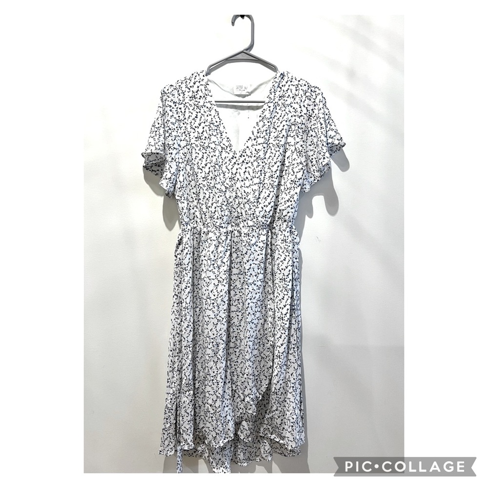 Floral Wrap Style Dress